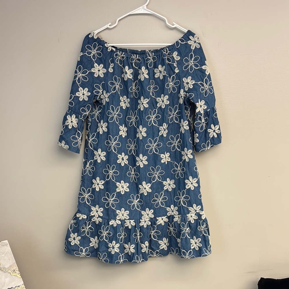 Floral Blue Dress